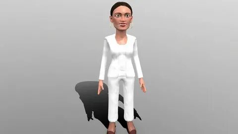 AOC stylized 3D caricature #sponsored# 3d , #Affiliate, #sty