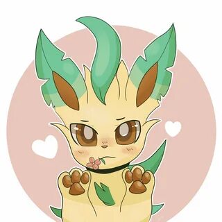 Nova ✨ בטוויטר: "Leafeon giving you a flower as a good morni