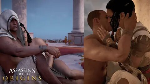 Assassin's Creed Origins Bayek & Aya All Romance Scenes - Yo