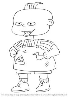 Step by Step How to Draw Phil from Rugrats : DrawingTutorial
