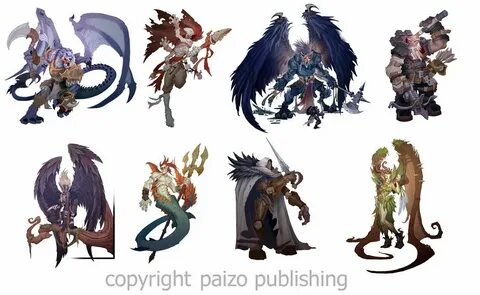 Pathfinder character illustrations by Rayph on deviantART Pa