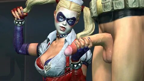 Harley quin model arkham city boobs