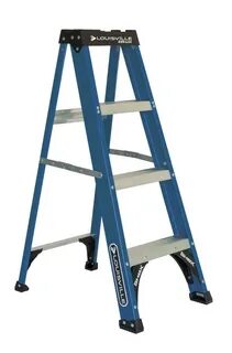 L-3016-04 Louisville Ladder 4-Feet Fiberglass Stepladder 300