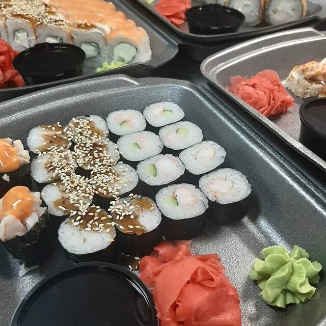 Image may contain: sushi and food. 