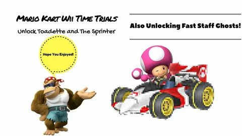 Mario Kart Wii Time trials, unlocking Toadette and the Sprin