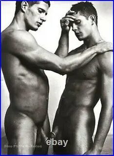2000 Vintage BRUCE WEBER Male Nude Model CARLSON Twins Duoto