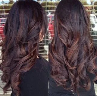 Dark brown hair with auburn lowlights Tonos de cabello, Cabe