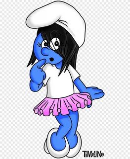 Smurfette The Smurfs Drawing, selamanya teman emo grafis, pn