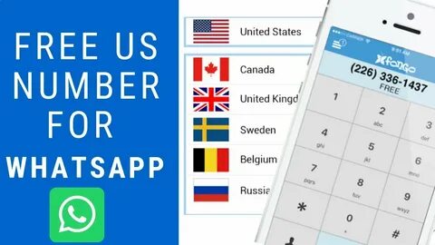 how to get free us number for whatsapp verification - YouTub