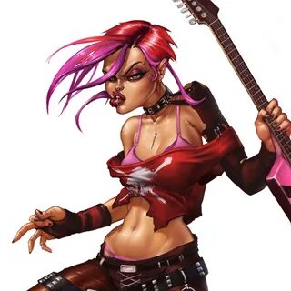 ArtStation - Judy Nails Guitar Hero character designs, ideat