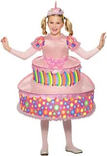 Girls Birthday Cake Costume - Walmart.com