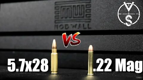 5.7x28mm VS .22 Magnum - YouTube