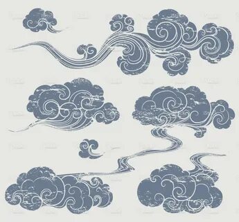 japanese art clouds - Google Search Cloud tattoo, Smoke draw