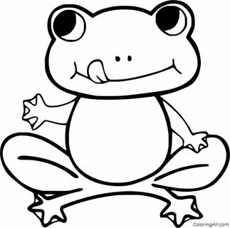 55 free printable Frog coloring pages in vector format, easy