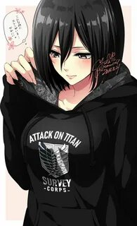 Mikasa Ackerman Attack On Titan Animé fan art, Neko animado,