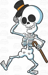 A Skeleton Looking Refined And Respectful Halloween cartoons