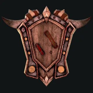 ArtStation - Fantasy shield 5 3d model