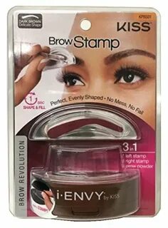 Купить Kiss i-envy brow stamp kit Dark brown Makeup, 1 Count