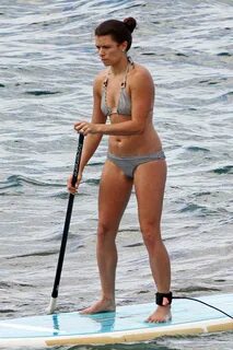 Danica Patrick - Black White Bikini in Hawaii-08 GotCeleb