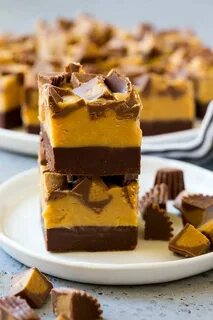 This recipe for chocolate peanut butter fudge is a layered t