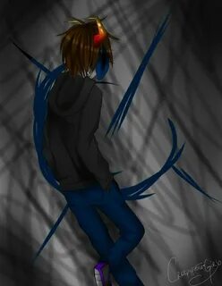 Создать мем "creepypasta eyeless jack, безглазый джек в полн