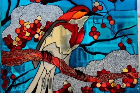 Stained glass birds, Mini drawings, Glass birds
