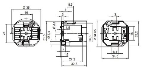 Патроны G24d, G24q, GX24q 71501, 71502, 71503, 71511, 71512,