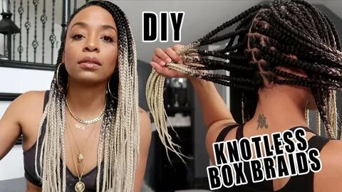 DIY Knotless Box Braids! (BEST Feed-In Method Explanation)