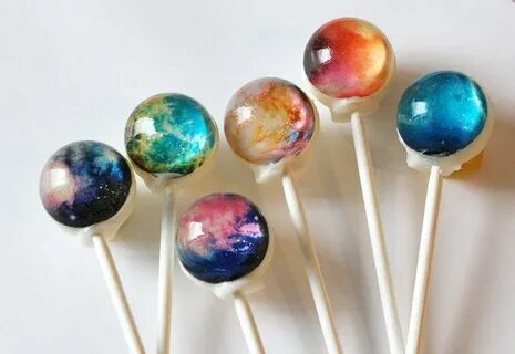 Solar System & Nebula Lollipops Vintage confections, Galaxy 