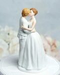 Romance Gay Lesbian Cake Topper - Custom Painted Hair Color 