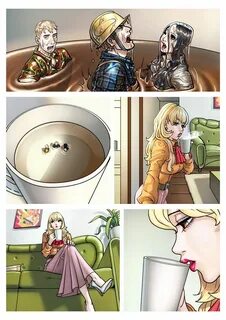Giantess Booru (Image 205567: blonde brunette clothed coffee