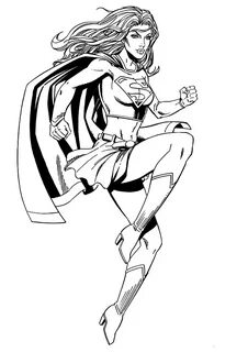 Superwoman Coloring Pages - Coloring Cool