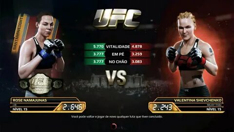 EA Sports UFC mobile Rose Namajunas vs Valentina Shevchenko.