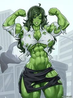 sefuart on Twitter: "Buff She Hulk commission for https://t.