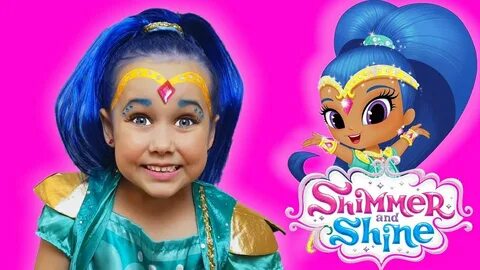 Shimmer & Shine Kids Makeup & Costume Julia pretend play wit