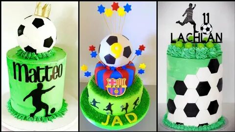 beautiful soccer/football theme birthday cakes ideas for bab