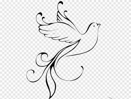 Columbidae Tattoo Doves sebagai simbol Menggambar, bagus, be