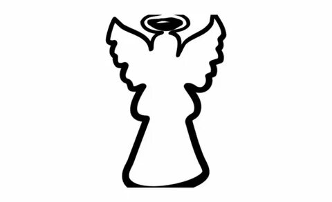 Angel Clipart Basic - Black And White Angel Clipart Png Tran