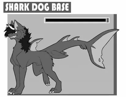 Shark Dog Fursona Base - Kirei Wallpaper