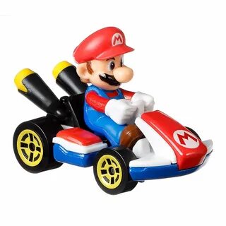 Машинка Hot Wheels Mario kart Марио стандартный автомобиль (