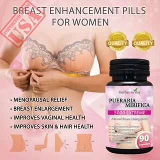 Pueraria Mirifica Capsules 5000mg - Natural Breast Enhanceme