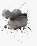Ink - Black Watercolour Splash Png, Transparent Png , Transp