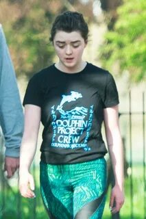 Maisie Williams in Tights out in Hackney GotCeleb