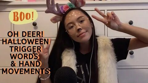 ASMR Halloween Hand Sounds & Movements, Mouth Sounds, and Tr