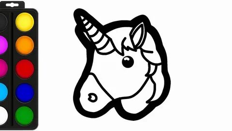 cute unicorn emoji kawaii coloring pages printable - unicorn