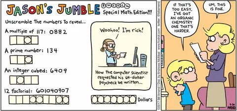 "Numble" published April 30, 2017 - Jason says: If that's to...