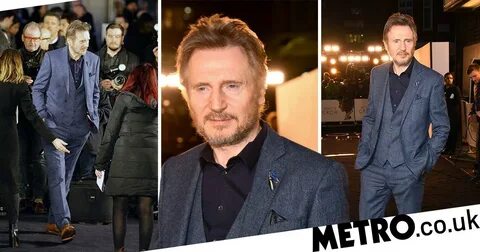Liam Neeson returns to red carpet after racism row for White