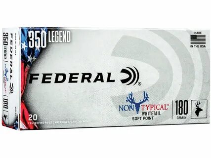 Federal Non-Typical Ammo 350 Legend 180 Grain Soft Point Box