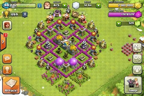 Best Base For Th 6 - Clash For Clans