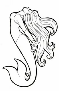 easy cute mermaid drawing - Clip Art Library